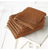 De Witte Lietaer Washandjes Helene Caramel 15 x 21 cm - 6 stuks - Katoen