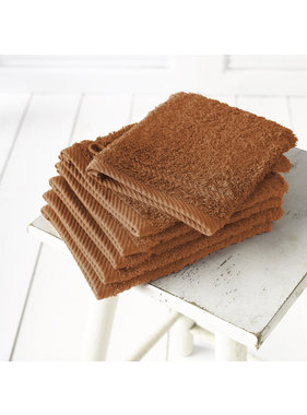 De Witte Lietaer Washcloths Helene Caramel 6 pcs