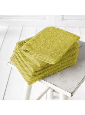 De Witte Lietaer Washandjes Helene Olijf Warm Olive 6 stuks