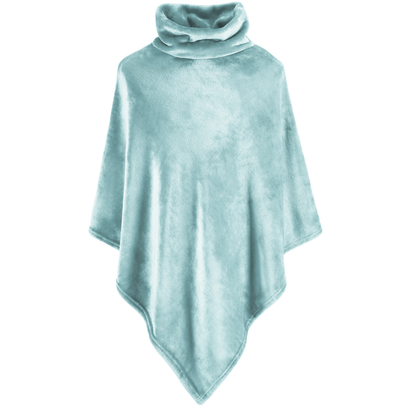 Moodit Poncho Fleece, Licht Blauw - 80 x 80 cm - Polyester