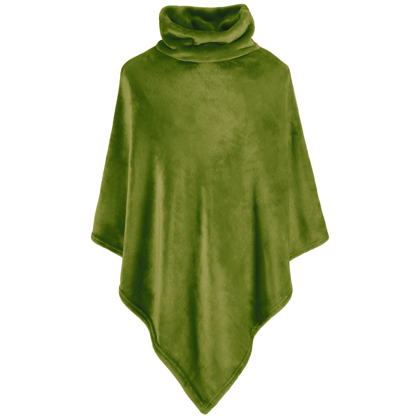 Moodit Poncho Fleece, Cactus Green - 80 x 80 cm - Polyester