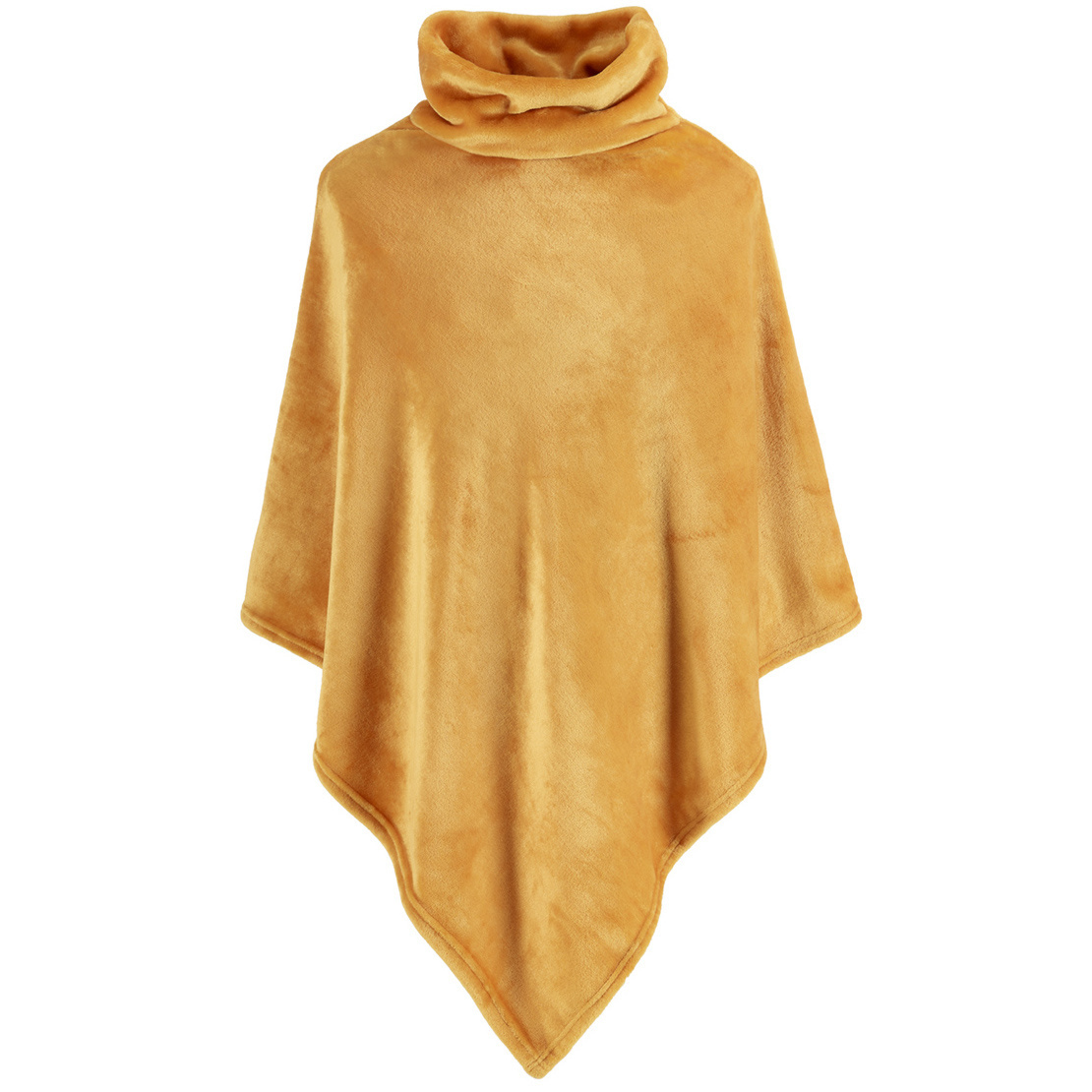 Moodit Poncho Fleece, Goud Geel - 80 x 80 cm - Polyester