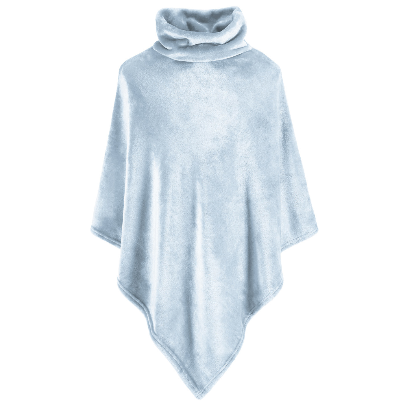 Moodit Poncho Fleece, Mist Blue - 80 x 80 cm - Polyester