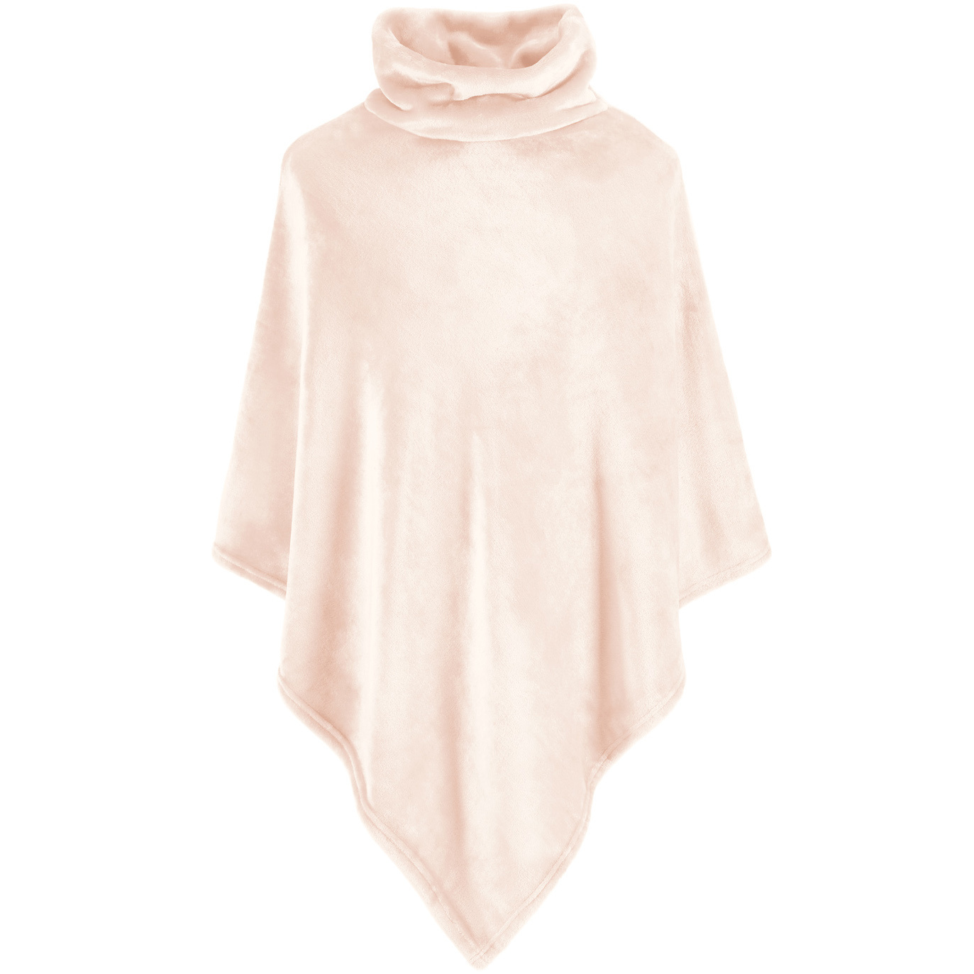 Moodit Poncho Fleece, Pearl Pink - 80 x 80 cm - Polyester