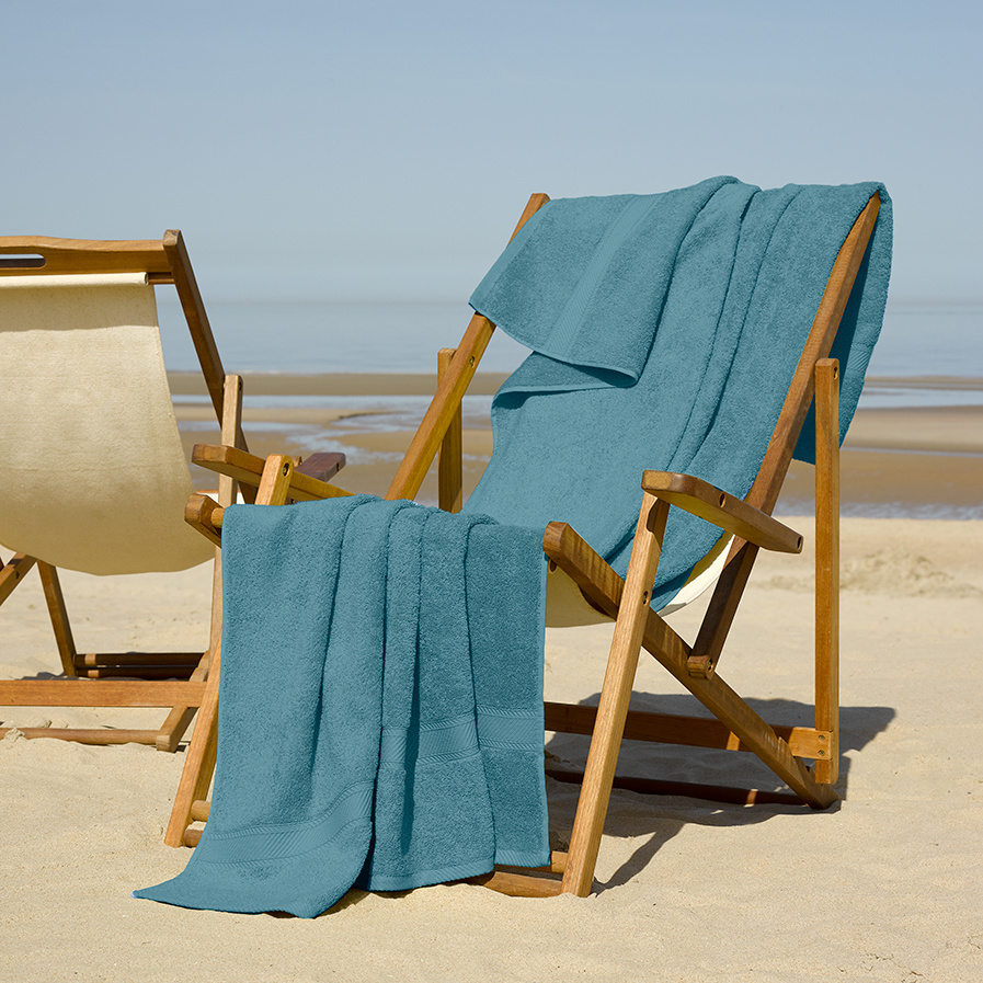 De Witte Lietaer Beach towel Helene Arctic 100 x 200 cm - Cotton