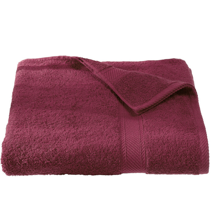 De Witte Lietaer Beach towel Helene Beet Red 100 x 200 cm - Cotton