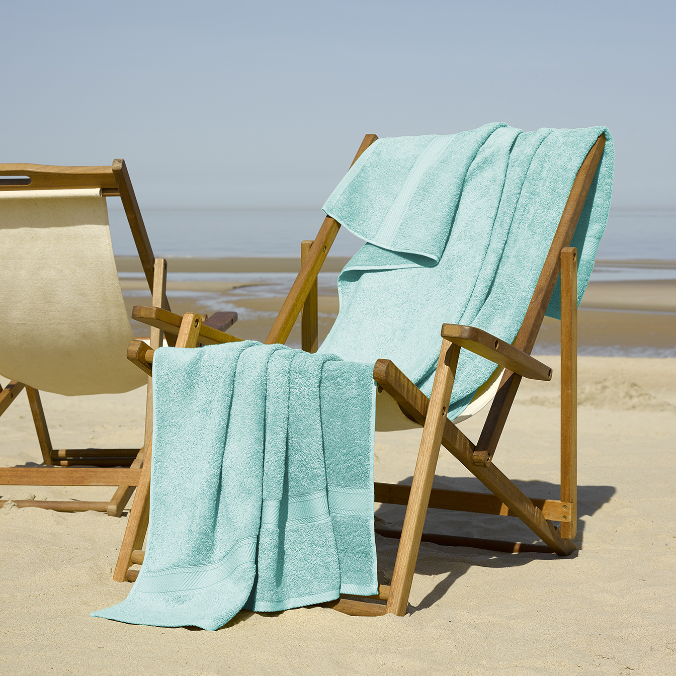 De Witte Lietaer Beach towel Helene Plume 100 x 200 cm - Cotton
