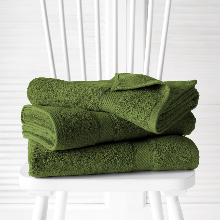 De Witte Lietaer Shower towels Helene Cactus 70 x 140 cm - 3 pieces - Cotton