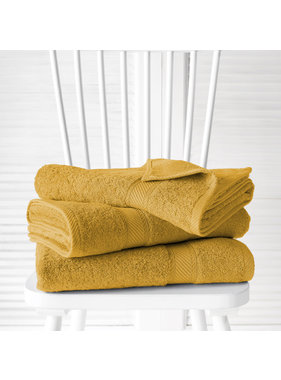 De Witte Lietaer Shower towels Helene Golden Yellow 3 pieces