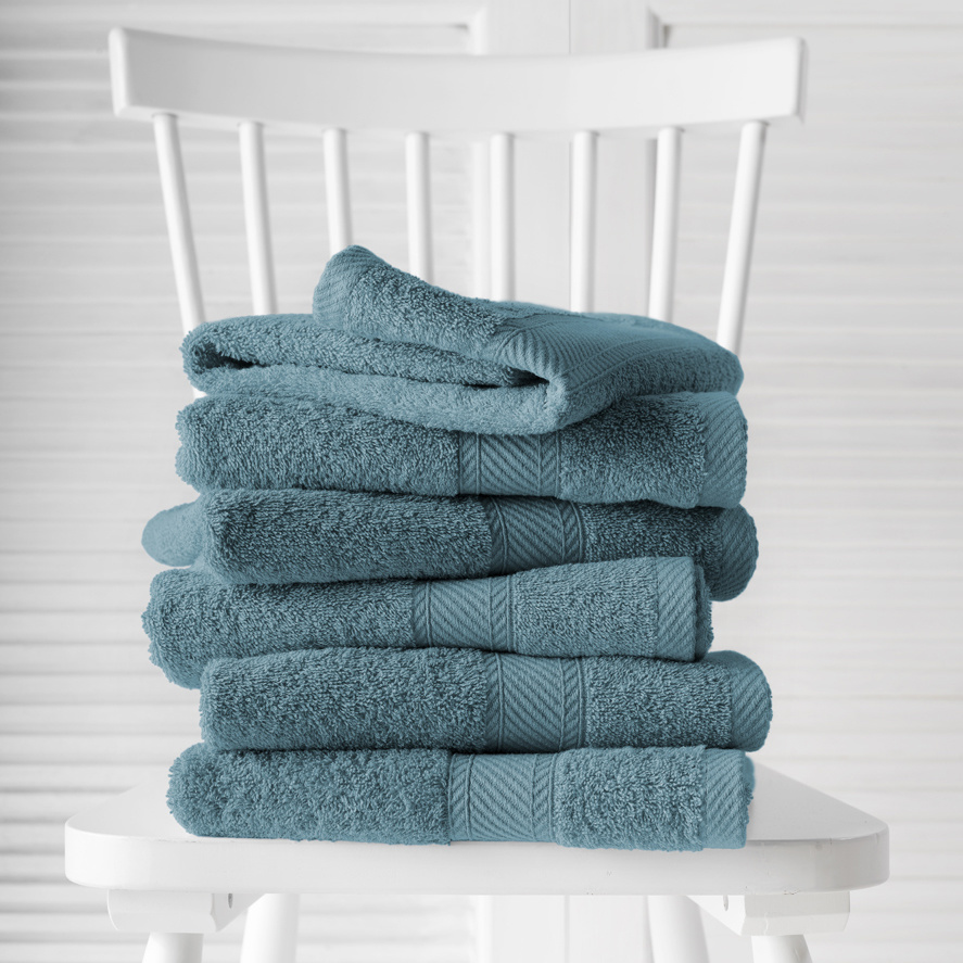 De Witte Lietaer Guest towels Helene Arctic 15 x 21 cm - 6 pieces - Cotton