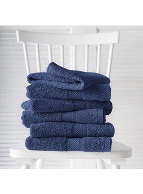 De Witte Lietaer Guest towels Helene Blue Indigo 6 pieces