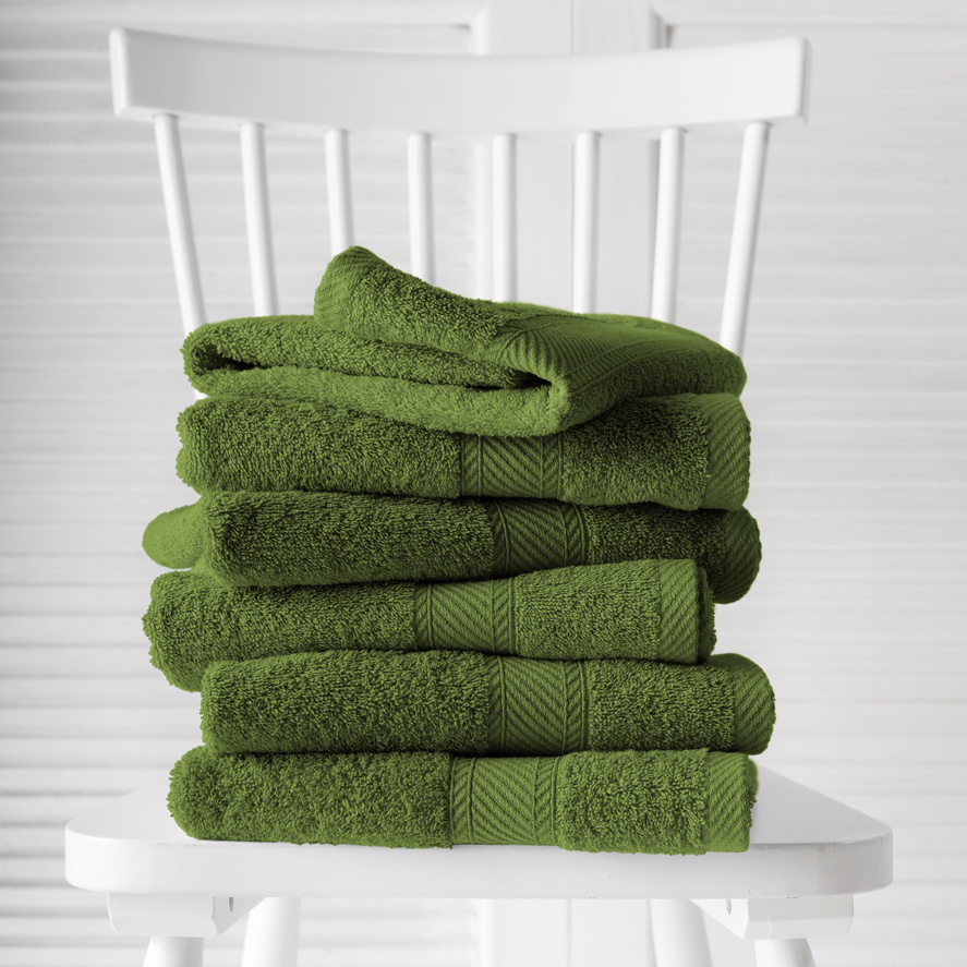 De Witte Lietaer Guest towels Helene Cactus 15 x 21 cm - 6 pieces - Cotton