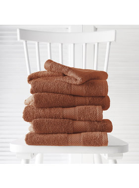 De Witte Lietaer Guest towels Helene Caramel 6 pieces