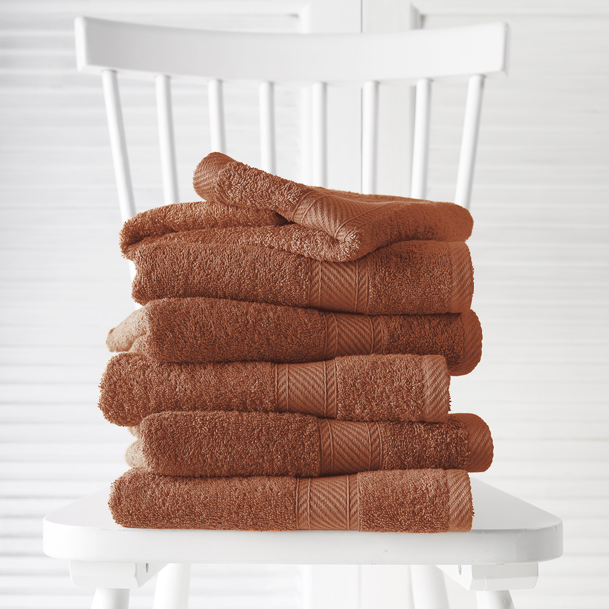 De Witte Lietaer Guest towels Helene Caramel 15 x 21 cm - 6 pieces - Cotton