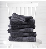 De Witte Lietaer Guest towels Helene Ebony 15 x 21 cm - 6 pieces - Cotton