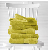 De Witte Lietaer Guest towels Helene Warm Olive 15 x 21 cm - 6 pieces - Cotton