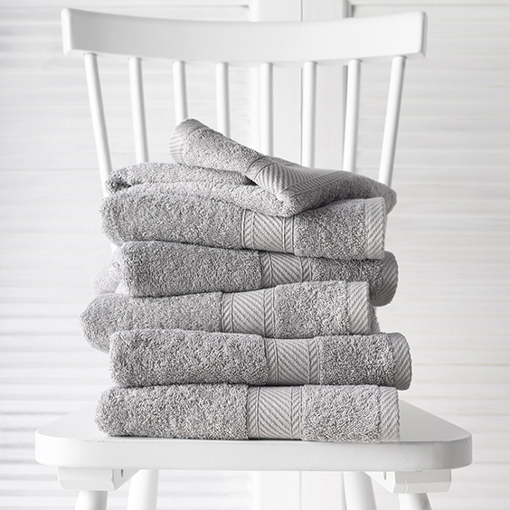 De Witte Lietaer Towels Helene Dove 50 x 100 cm - 6 pieces - Cotton