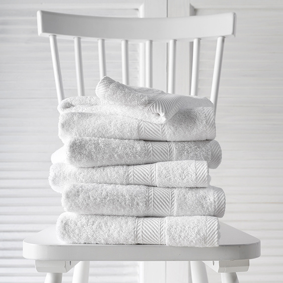 De Witte Lietaer Towels Helene White 50 x 100 cm - 6 pieces - Cotton