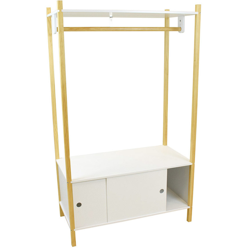 Jemini Garderobekast, Scandiwood - B80  x D40 x H136cm - MDF