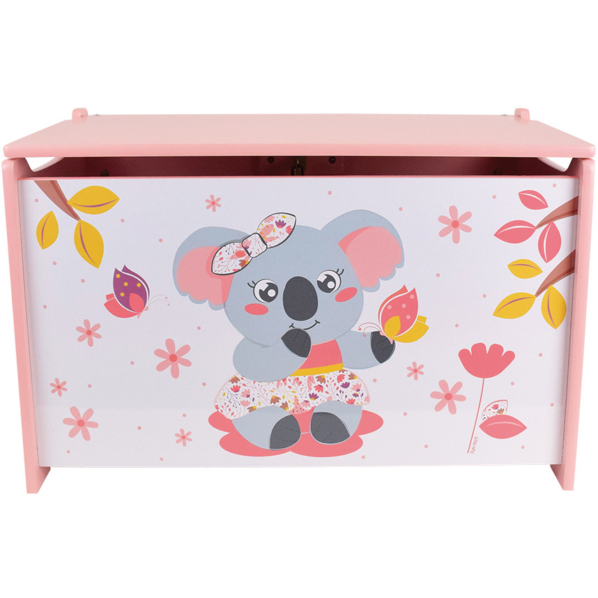 Mimi Koala Speelgoedkist, Roze - B58 x L36 x H40 - MDF