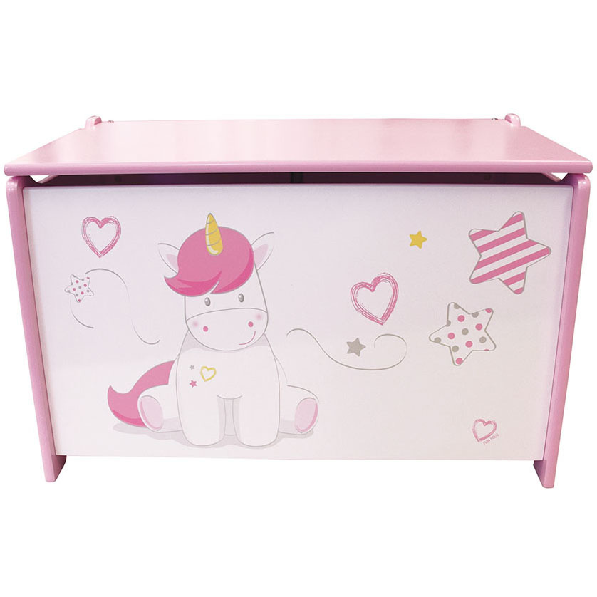 Unicorn Toy chest, Sweet - W58 x L36 x H40 - MDF