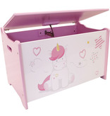 Unicorn Toy chest, Sweet - W58 x L36 x H40 - MDF