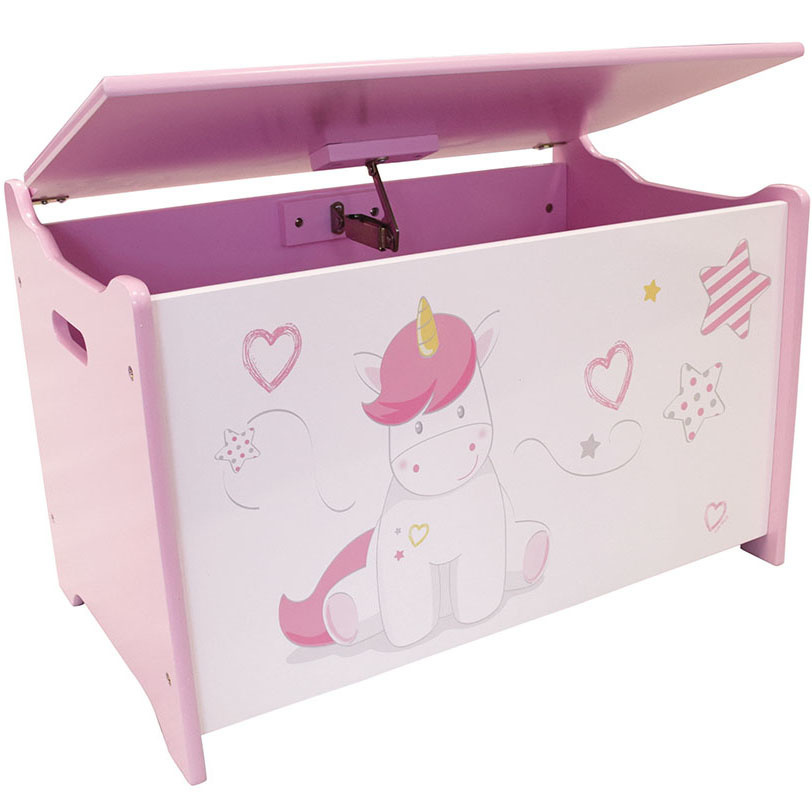 Unicorn Toy chest, Sweet - W58 x L36 x H40 - MDF