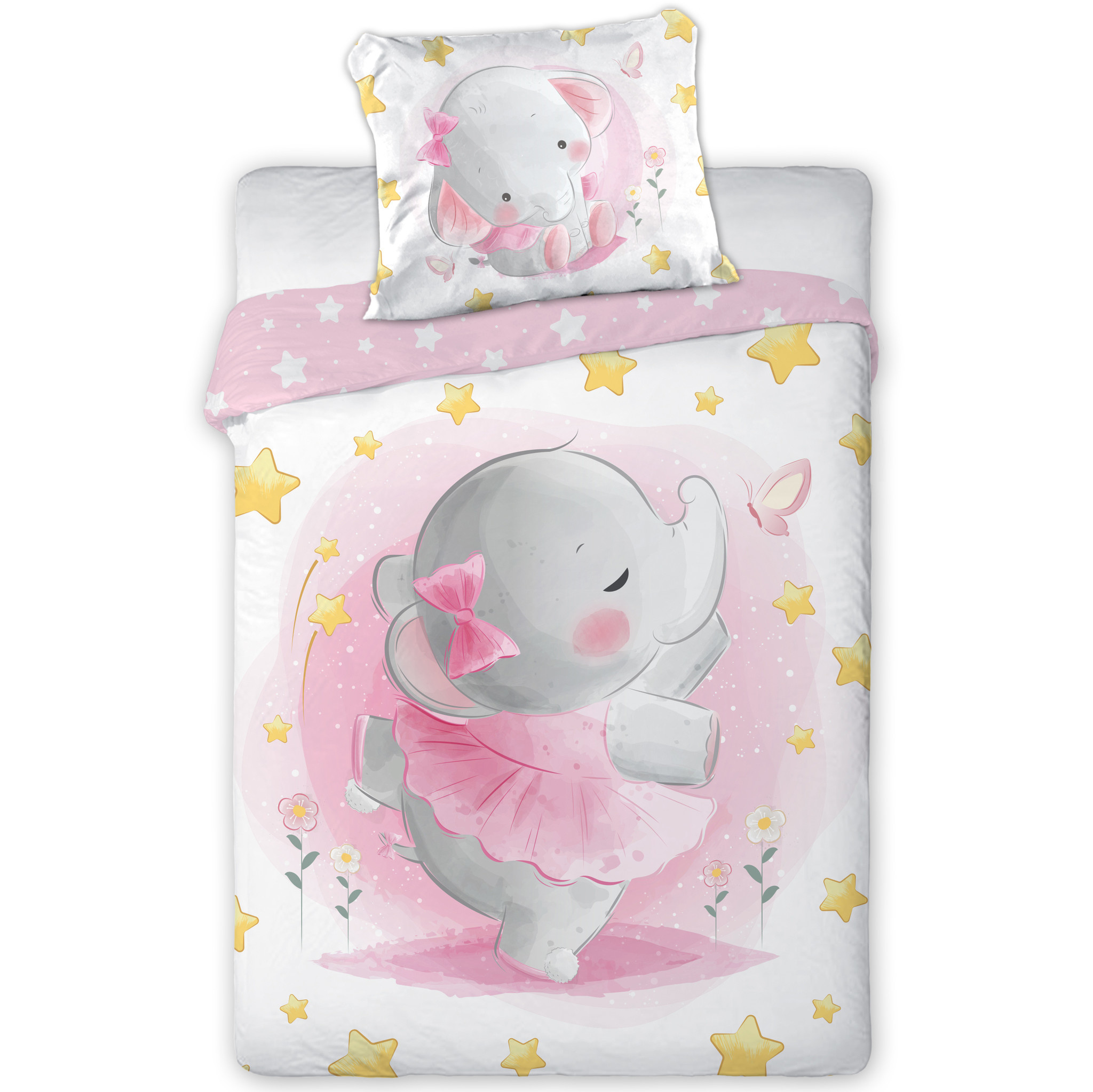 Cuddles BABY Duvet cover, Elephant - 100 x 135 cm - Cotton