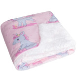 Unicorn Baby Sherpa Fleece blanket - 80 x 100 cm - Polyester