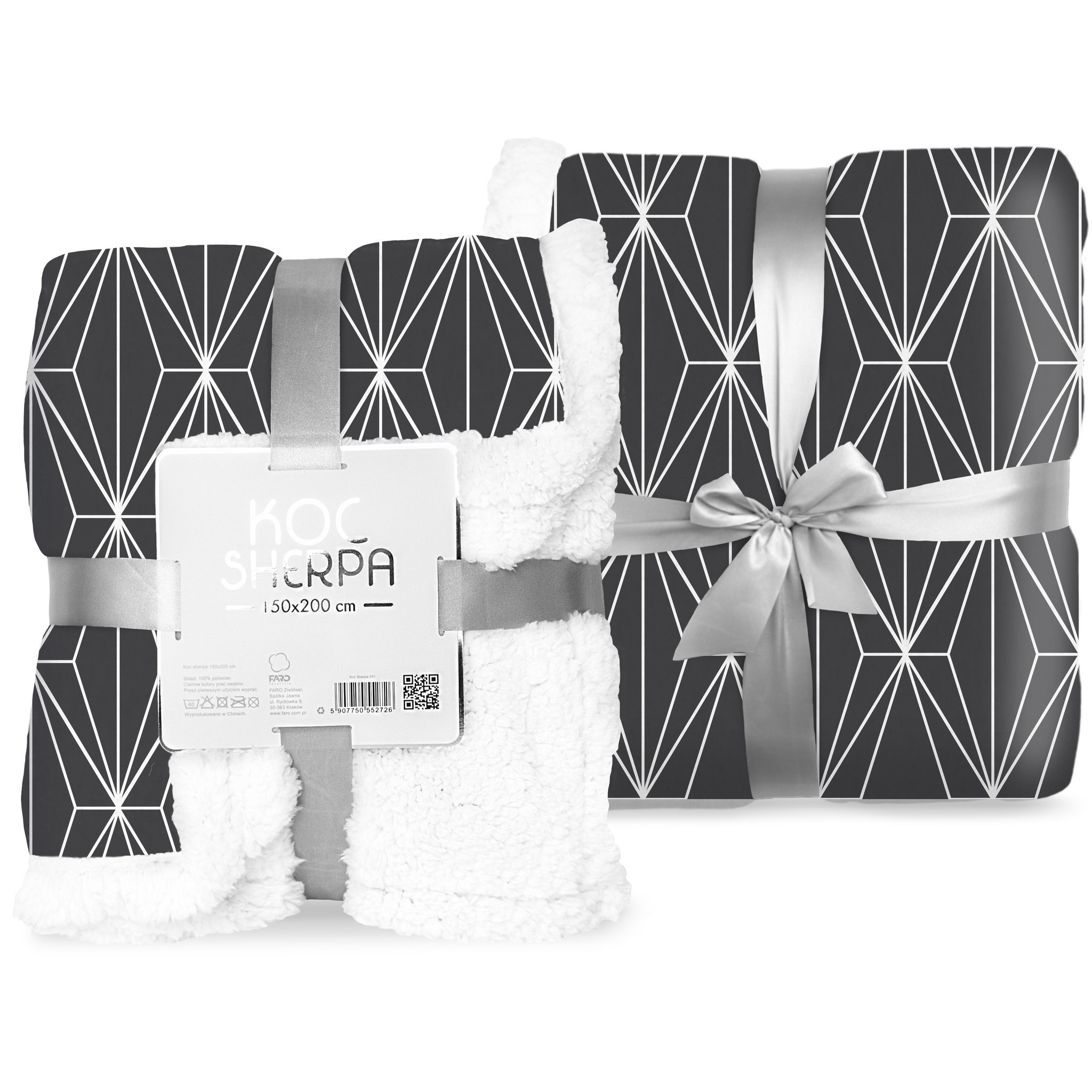 Faro Sherpa Fleece Blanket Graphic - 150 x 200 cm - Polyester