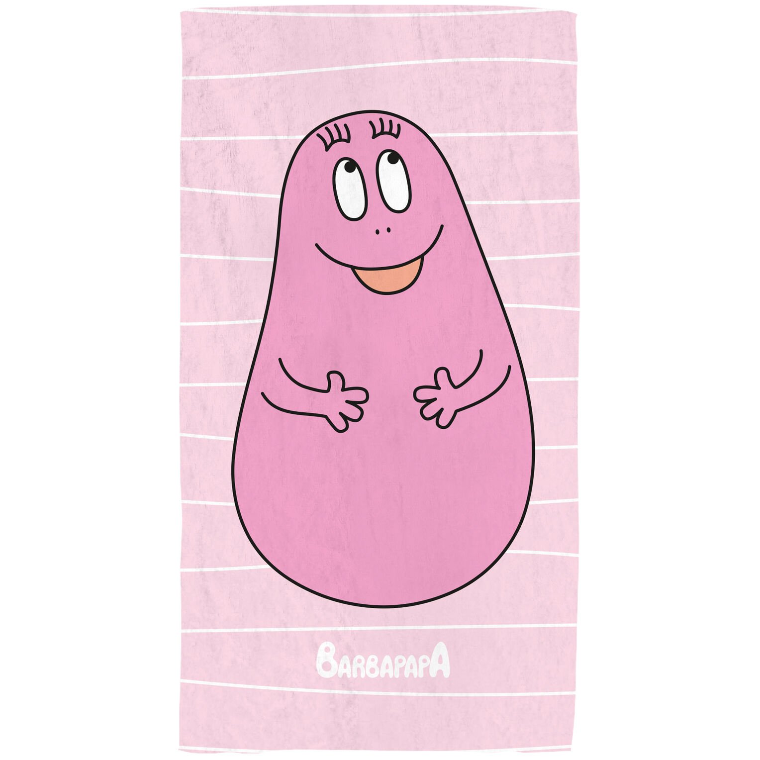 Barbapapa Beach towel, Pink - 70 x 120 cm - Cotton