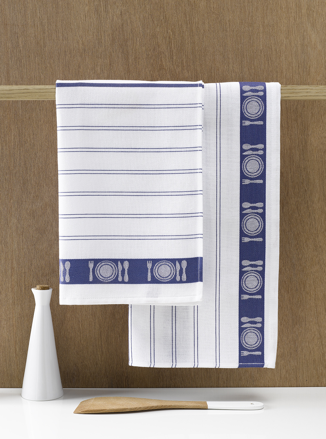 De Witte Lietaer Tea towel BML, Mushroom - 3 pieces - 65 x 65 cm - Cotton