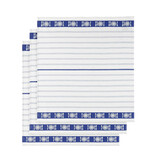 De Witte Lietaer Theedoek BML, White Blue - 3 stuks - 65 x 65 cm - Katoen