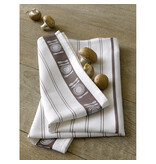 De Witte Lietaer Tea towel BML, Champignon - 3 pieces - 65 x 65 cm - Cotton