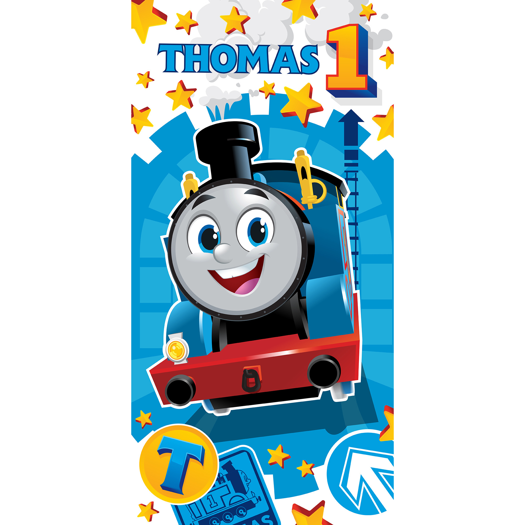 Thomas de Trein Beach towel, Sodor - 70 x 140 cm - Cotton