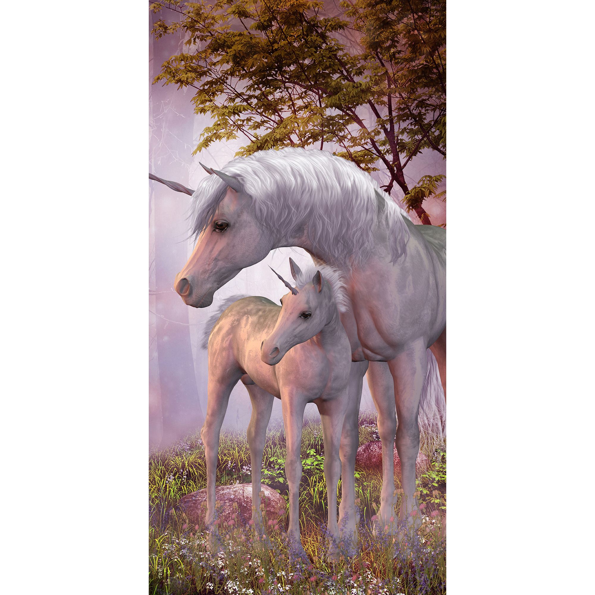 Animal Pictures Strandlaken, Unicorn - 70 x 140 cm - Katoen