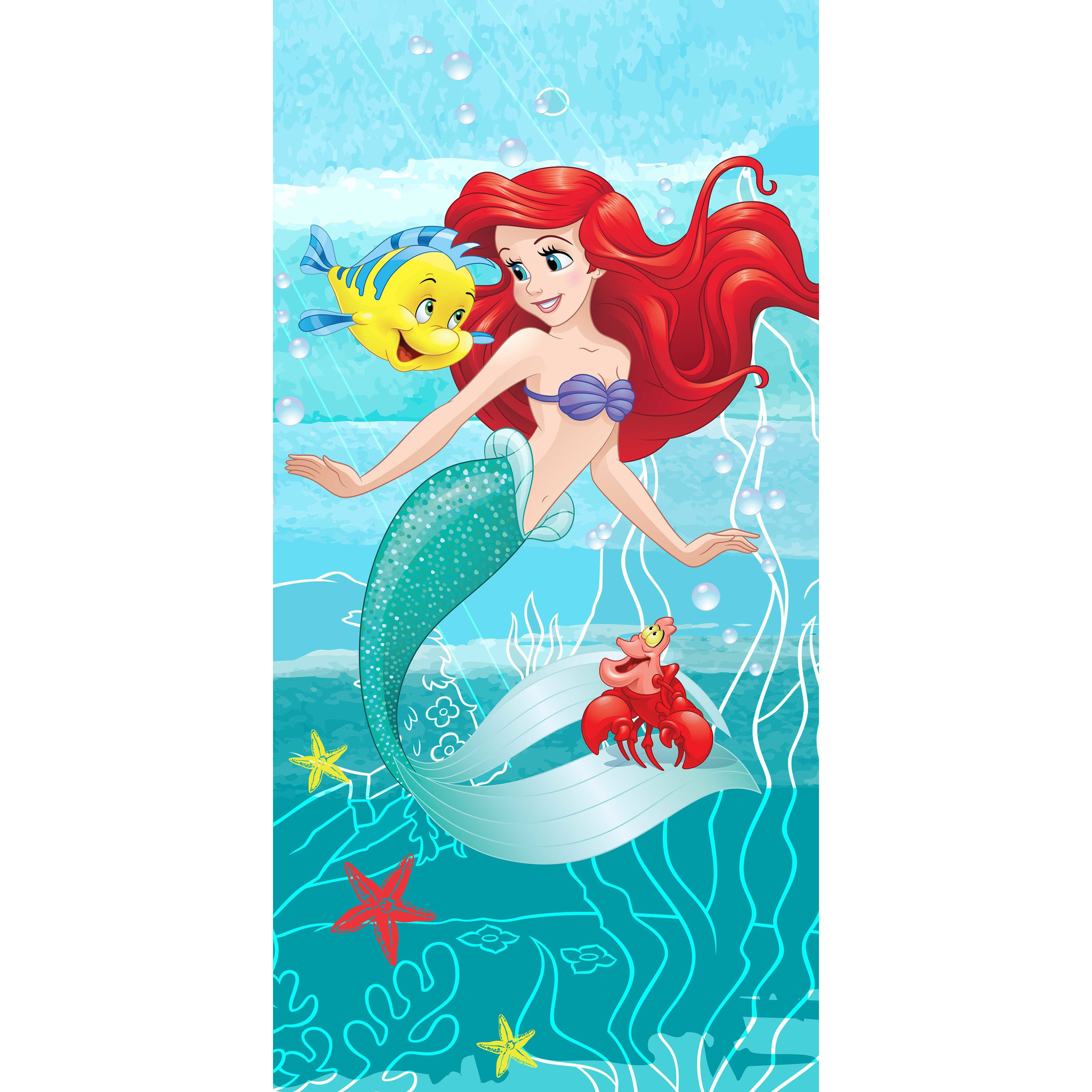 Disney Kleine zeemeermin Beach towel, Ariel - 70 x 140 cm - Cotton