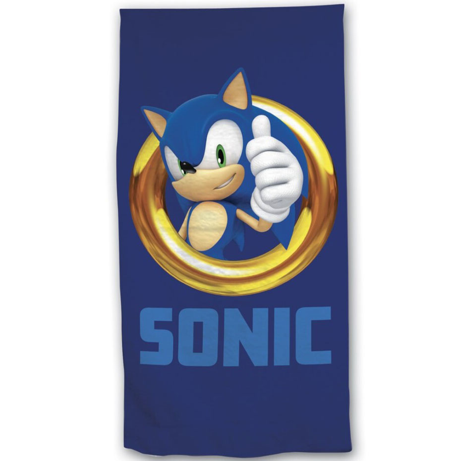 Sonic Strandlaken The Quickest Hedgehog - 70 x 140 cm - Katoen