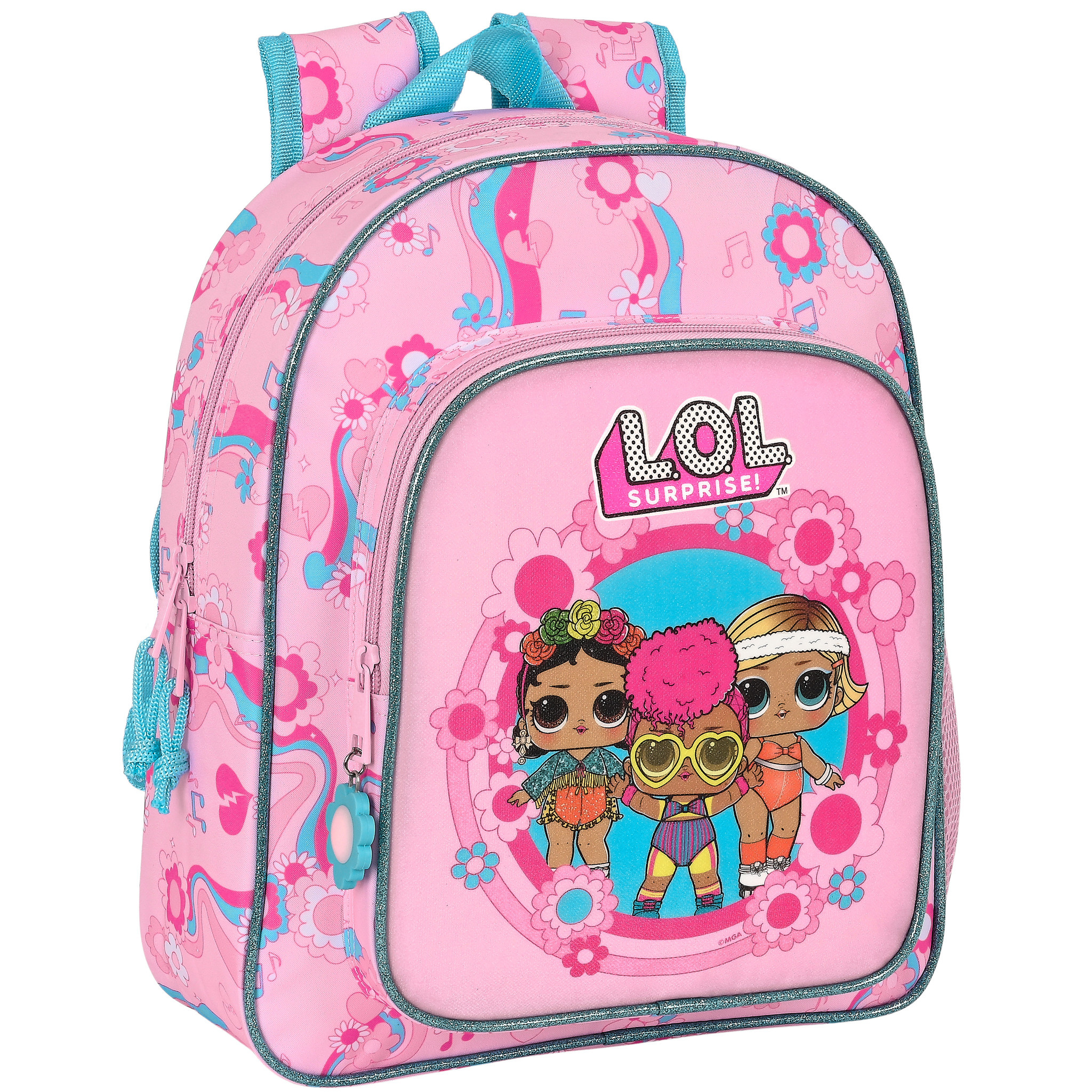 L.O.L. Surprise Backpack, Glow Girls - 34 x 28 x 10 cm - Polyester