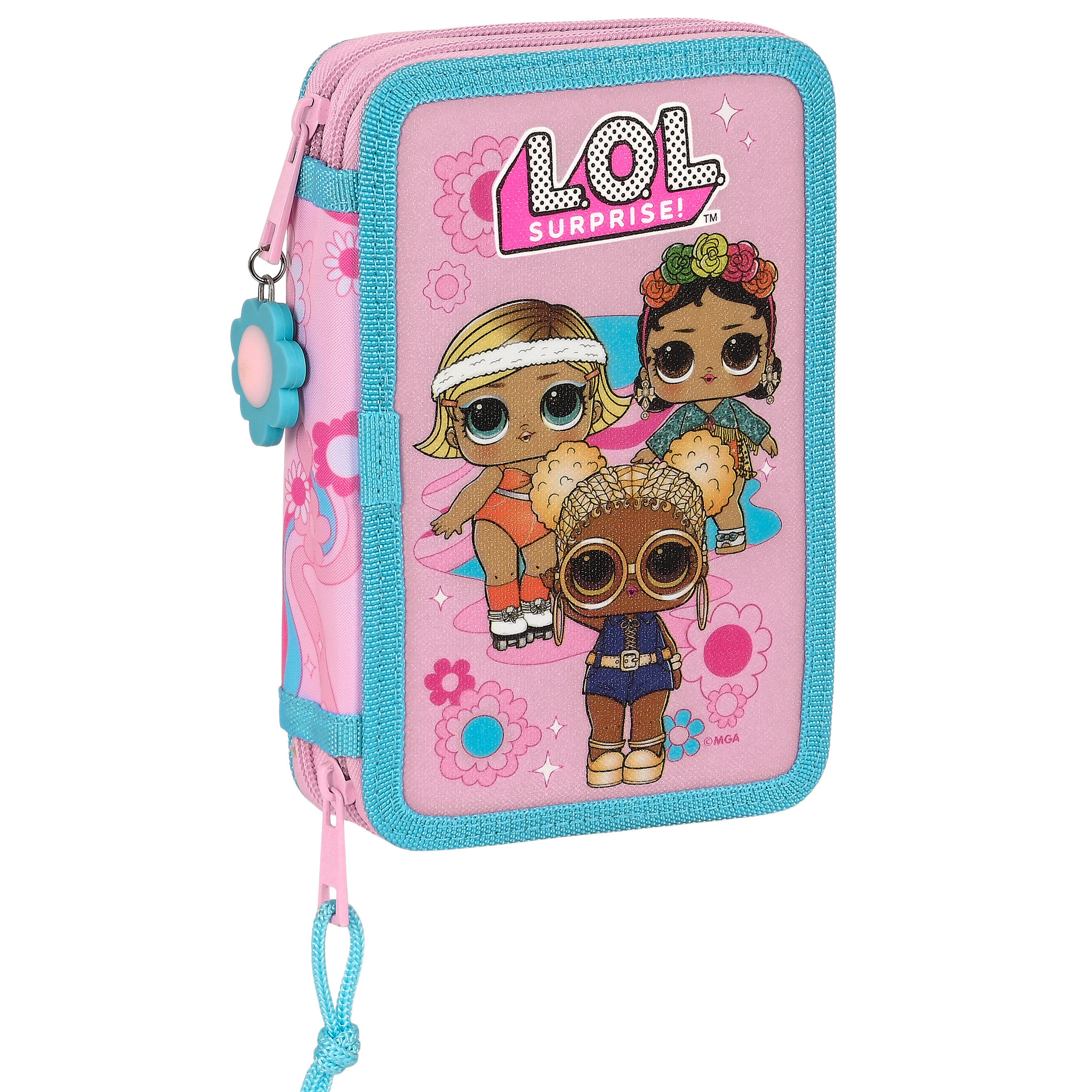 L.O.L. Surprise Gevuld etui, Glow Girls -28 stuks - 19,5 x 12,5 x 4  cm - Polyester