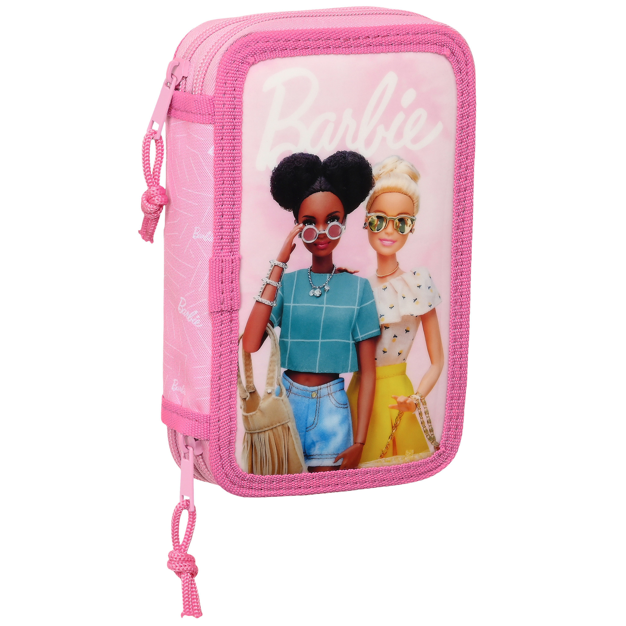 Barbie Filled pouch, Girl -28 pieces - 19.5 x 12.5 x 4 cm - Polyester