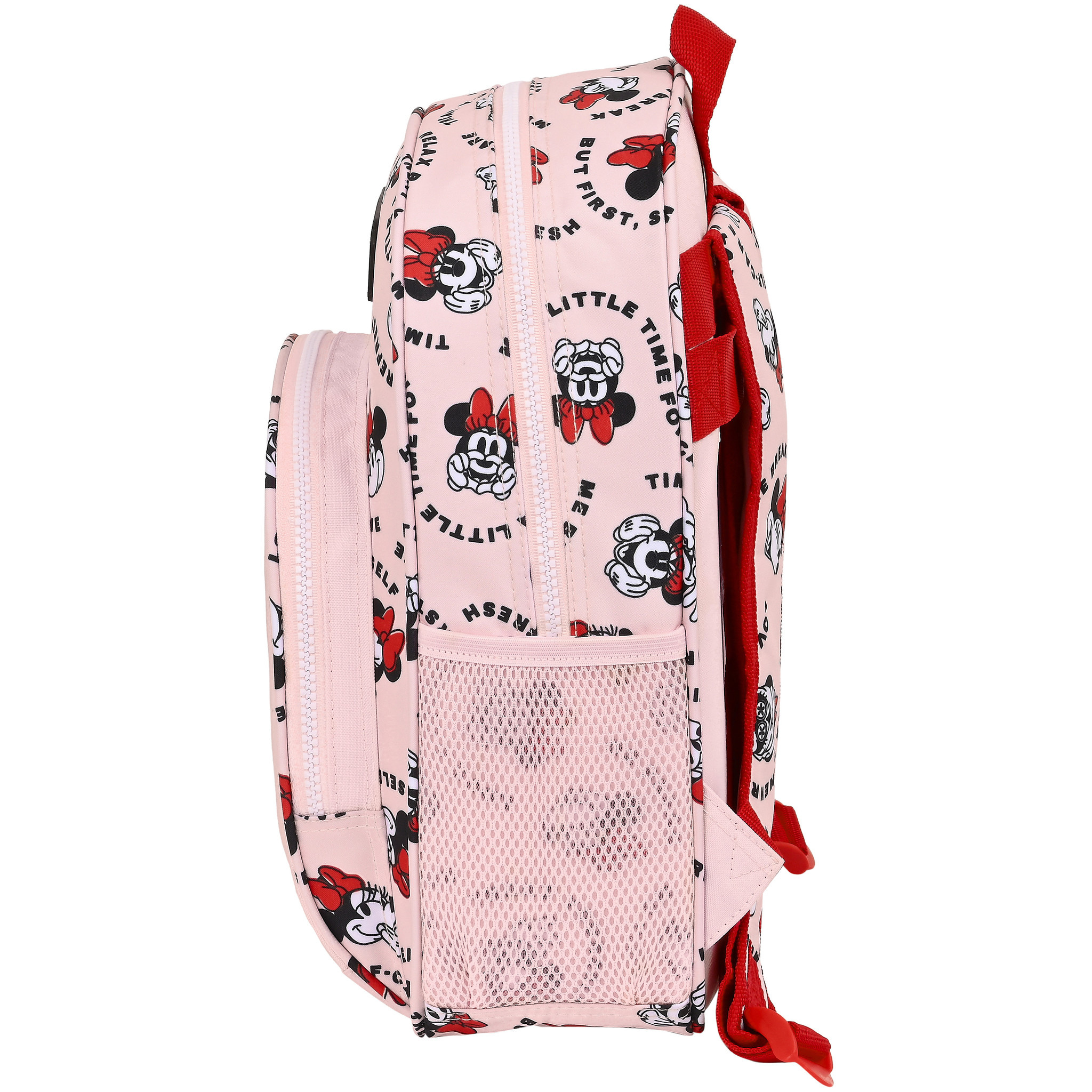 Disney Minnie Mouse Backpack, Me Time - 34 x 28 x 10 cm - Polyester