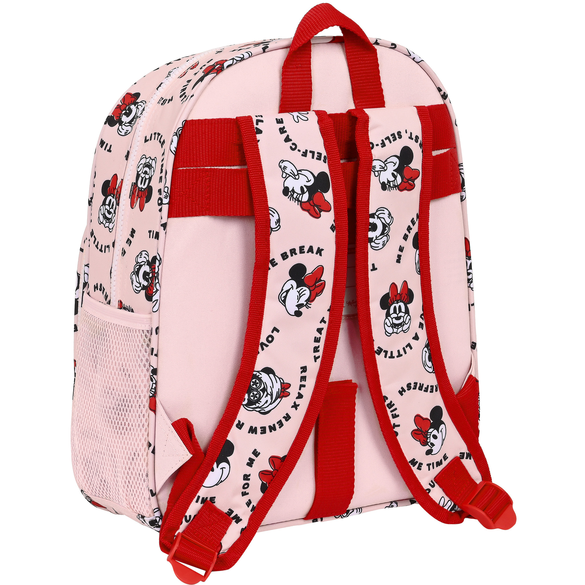 Disney Minnie Mouse Backpack, Me Time - 34 x 28 x 10 cm - Polyester