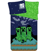 Minecraft Dekbedovertrek Sssleep Tight - Eenpersoons - 140 x 200 + 70 x 90 cm - Katoen
