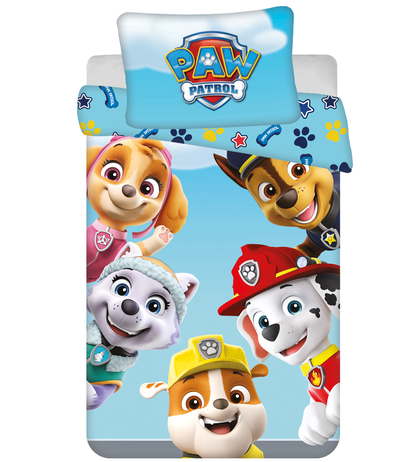 Paw Patrol BABY Dekbedovertrek, Heroes - 135 x 100 + 40 x 60 cm - Katoen