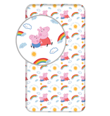 Peppa Pig Fitted sheet Together - Single - 90 x 190/200cm - Cotton