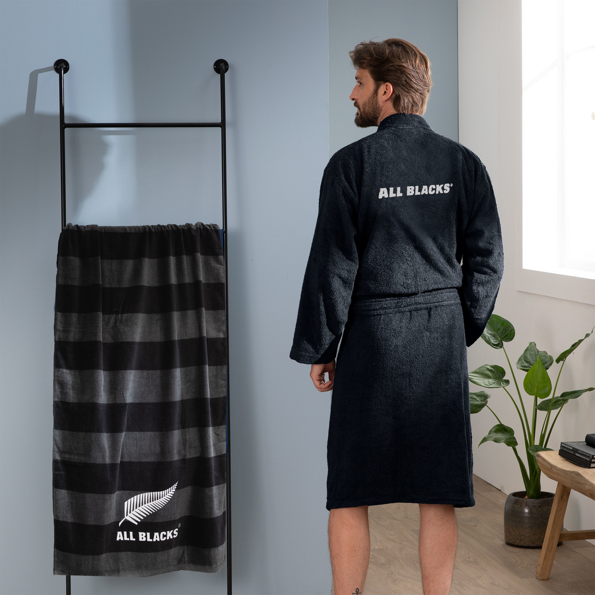 All Blacks Bathrobe New Zealand - Large - Men - Cotton