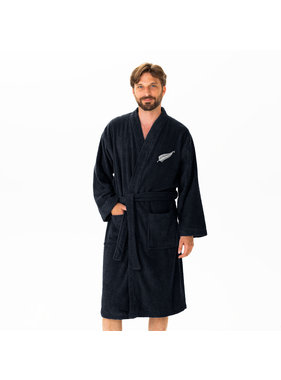 All Blacks Bathrobe New Zealand Medium Cotton