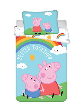 Peppa Pig BABY Dekbedovertrek, Better Together - 135 x 100 cm - Katoen