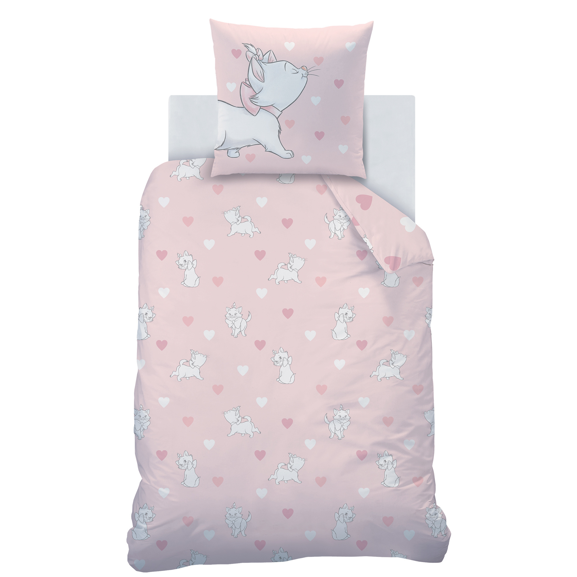 Disney Aristocats Duvet cover Love - Single - 140 x 200 cm - Cotton